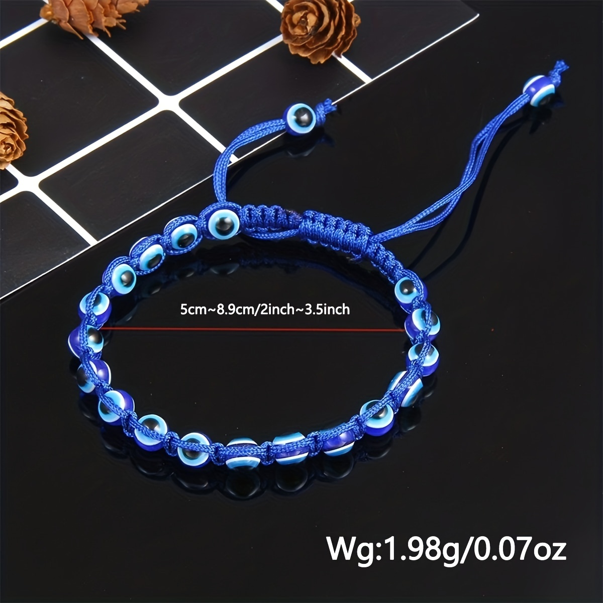 Braided Resin Devil's Eye Ladies Hand Rope Mexican Bracelet